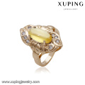 14674 Fashion jewelry elegant finger rings, women's multicolor optional 18k gold zircon rings